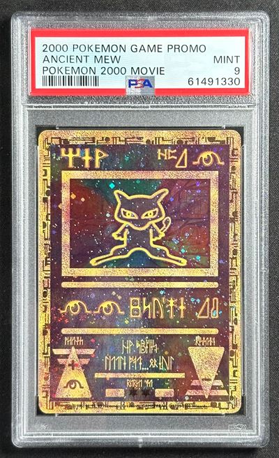 Mew, Antico Promo 2000 movie, carta collezionabile Pokémon certificata PSA 9