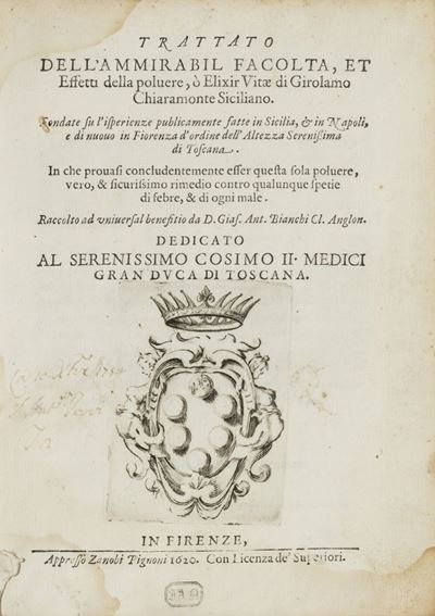Trattato Dell'ammirabil Facolta, Et Effetti della Poluere, o Elixir Vitae