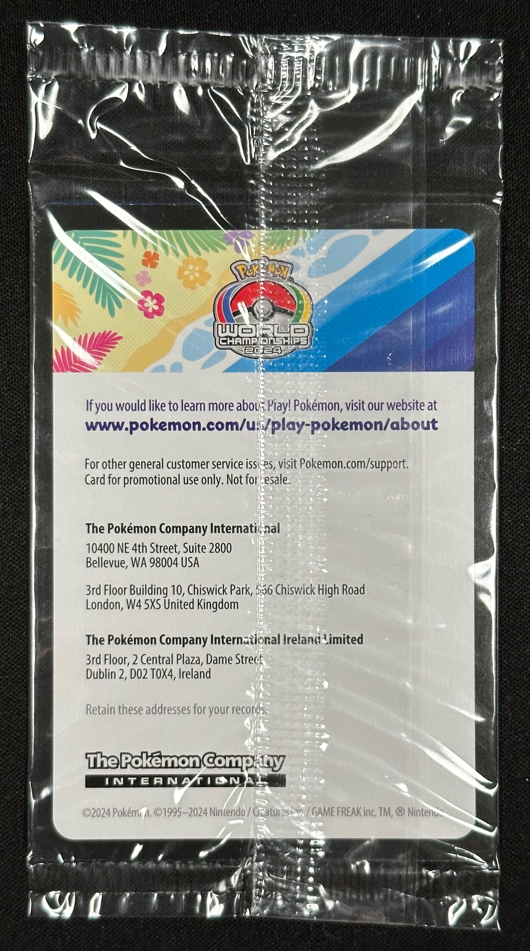 Carta promozionale Pokémon World Championships 2024, Pikachu (inglese) — sealed