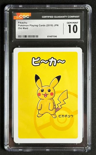 Carte collezionabili Pokémon, Pikachu – Old Maid (Baba-nuki), 2019 – certificazione CGC Gem Mint ...