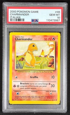 Charmander - Italian basic set - 2000 - PSA 10
