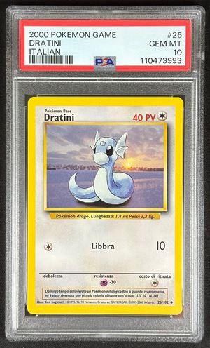 Dratini - Italian Base Set - 2000 - PSA 10