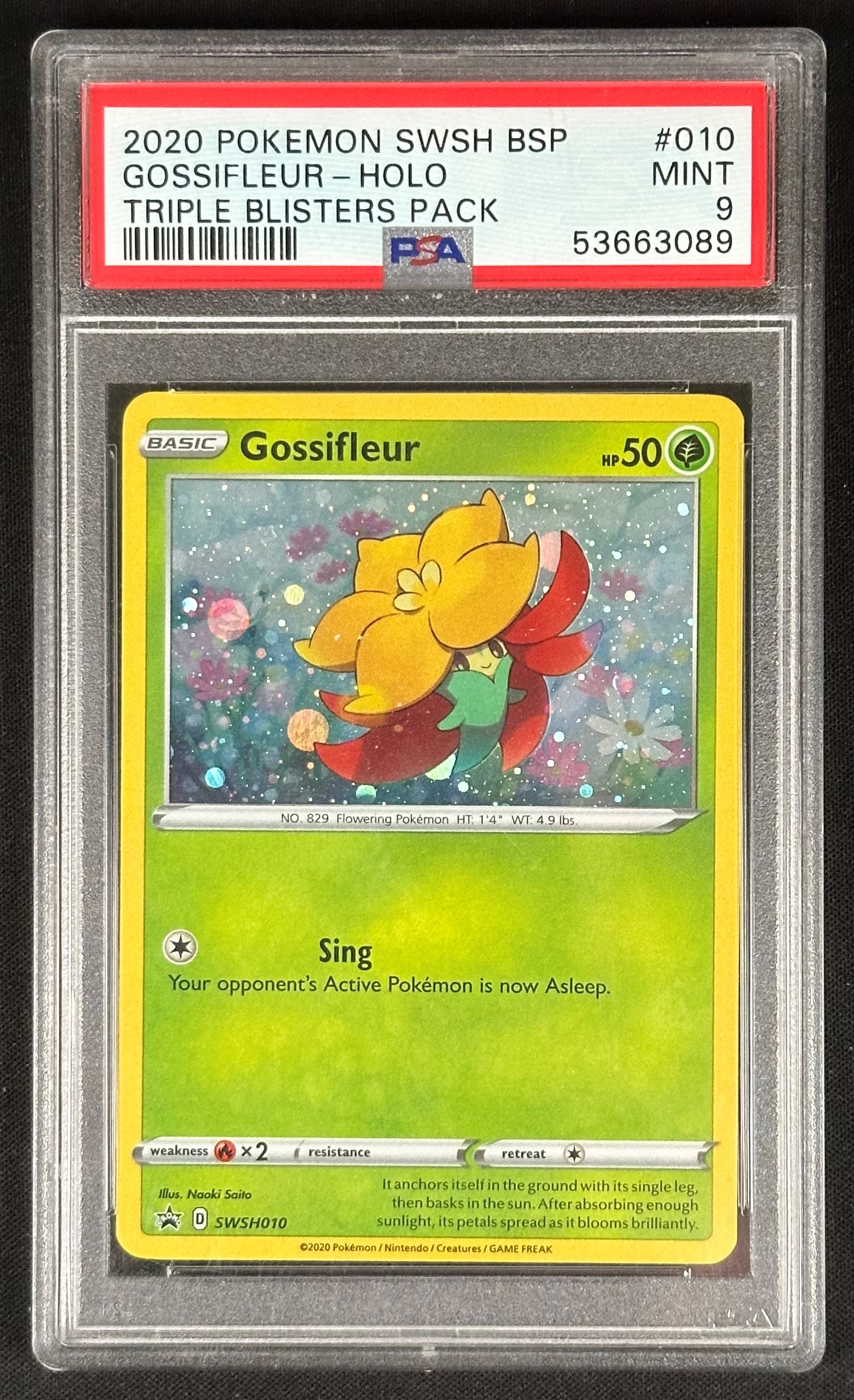 gossifleur pokemon card shiny Pink Glitter Prismatic Flower Vinyl Sticker These cards are freshly removed from packs Pokmon - Gossifleur - Sword