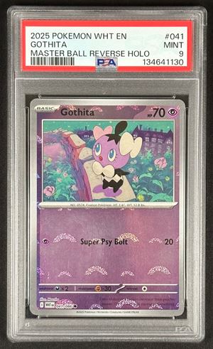 Gothita - English - Master Ball Reverse Holo - 2025 - PSA 9 Error
