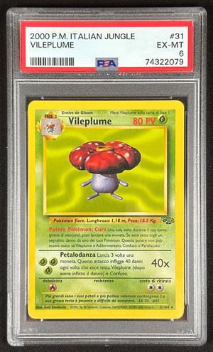 Vileplume - Italian - Jungle - 2000 - PSA 9