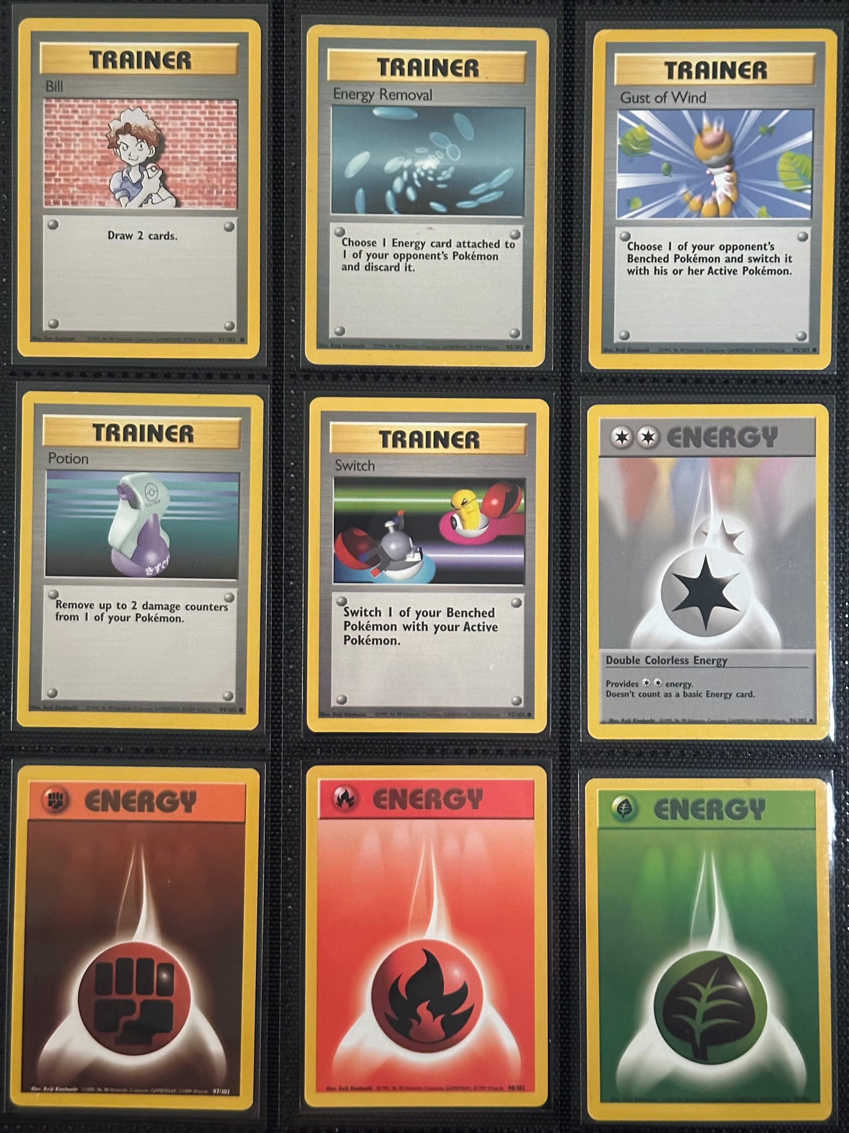 Set Base Pokémon Unlimited (inglese), 1999 – Collezione da 102 carte