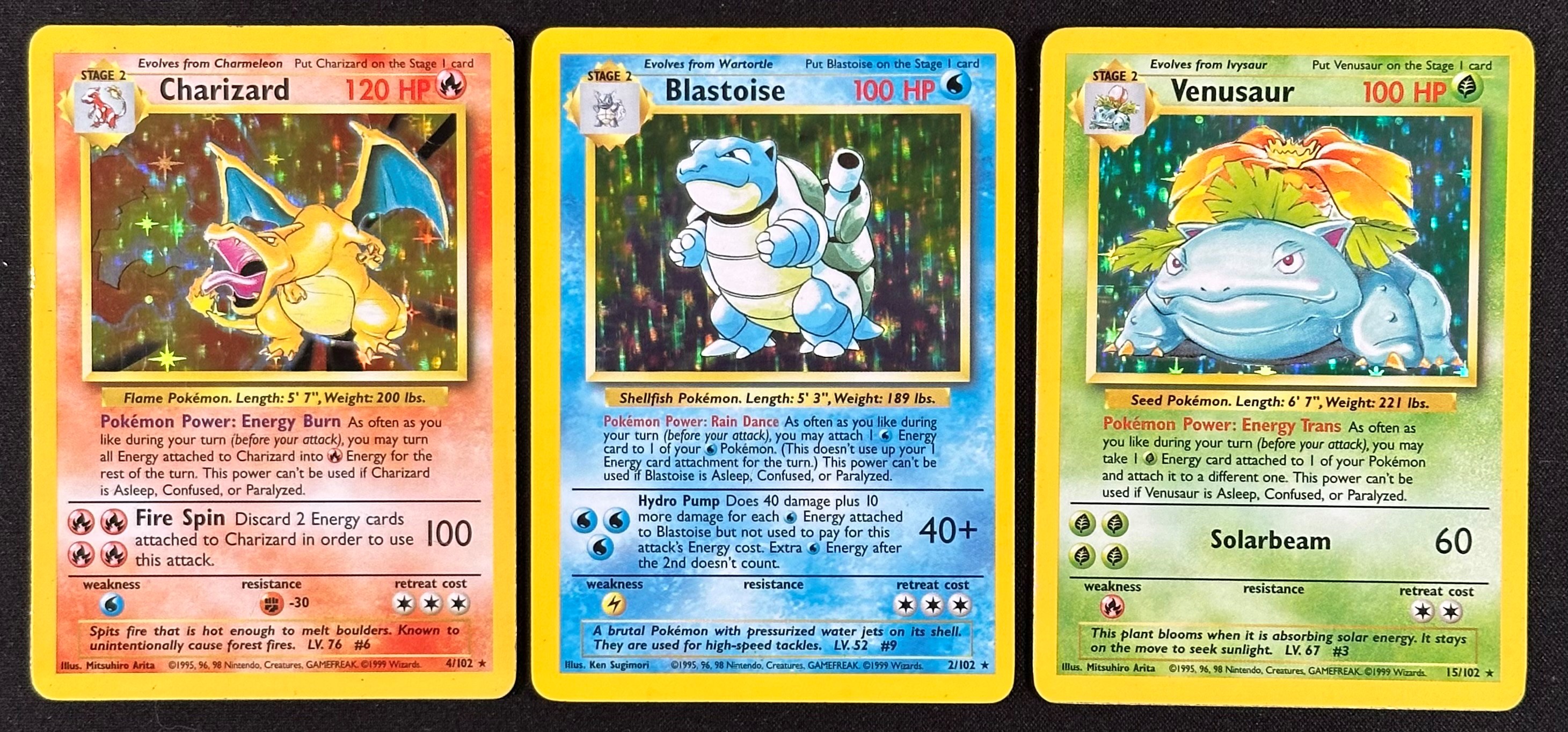 Set Base Pokémon Unlimited (inglese), 1999 – Collezione da 102 carte