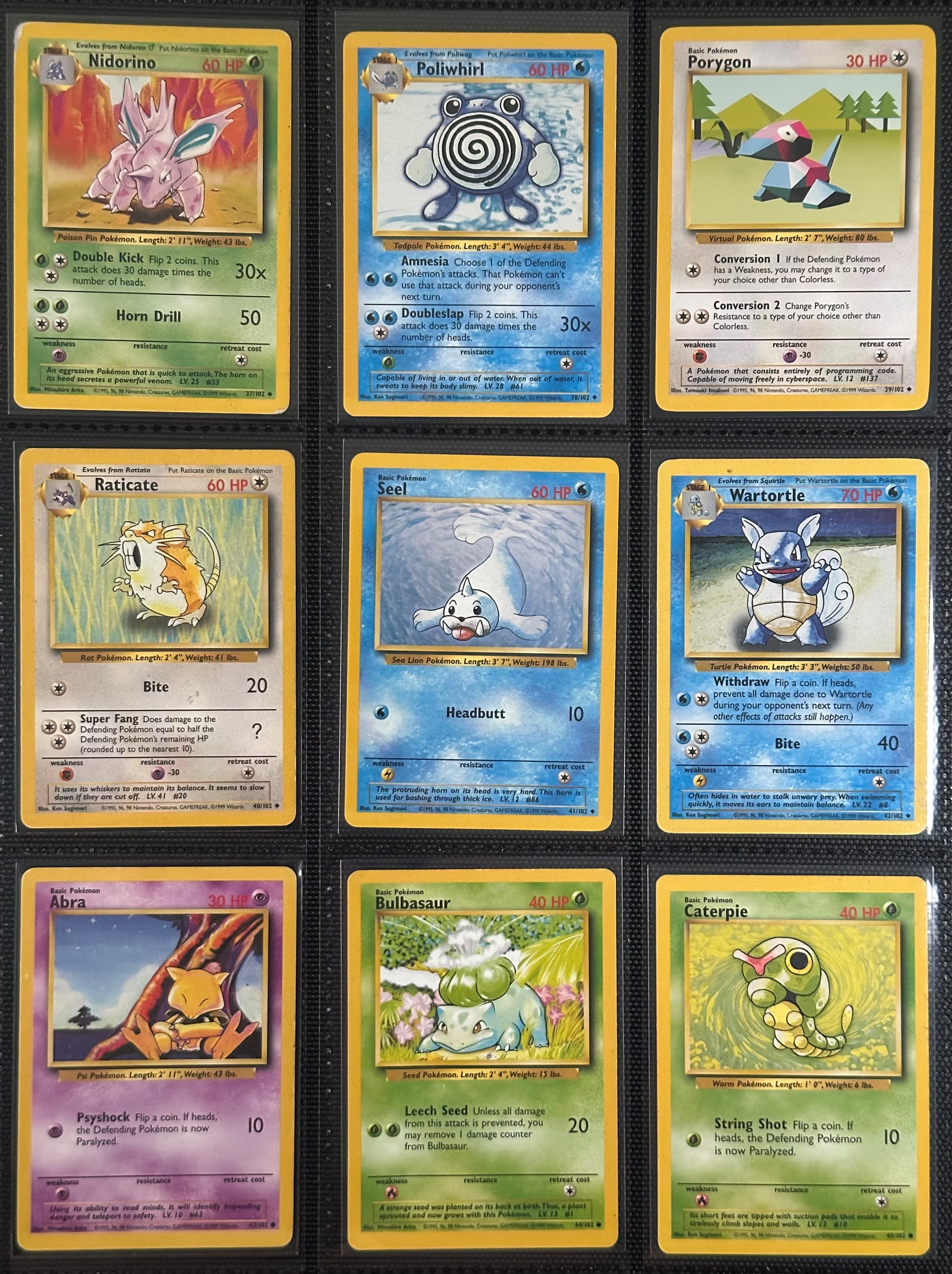 Set Base Pokémon Unlimited (inglese), 1999 – Collezione da 102 carte