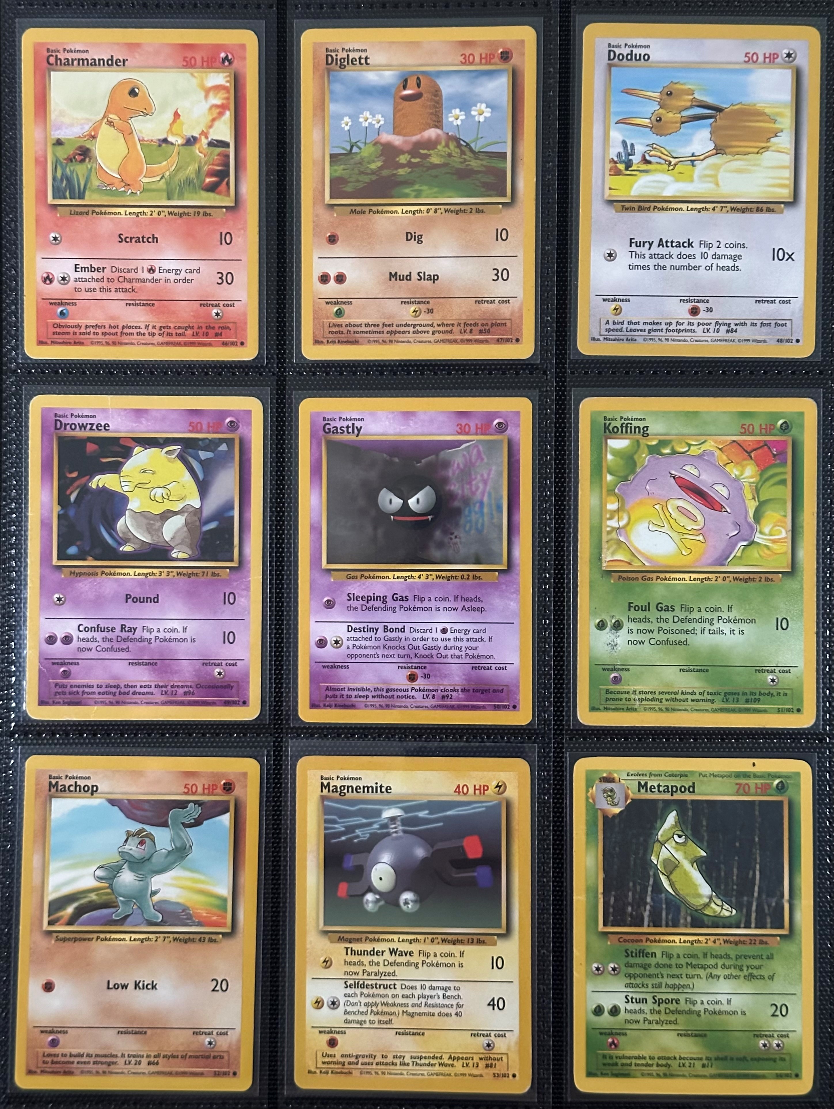 Set Base Pokémon Unlimited (inglese), 1999 – Collezione da 102 carte