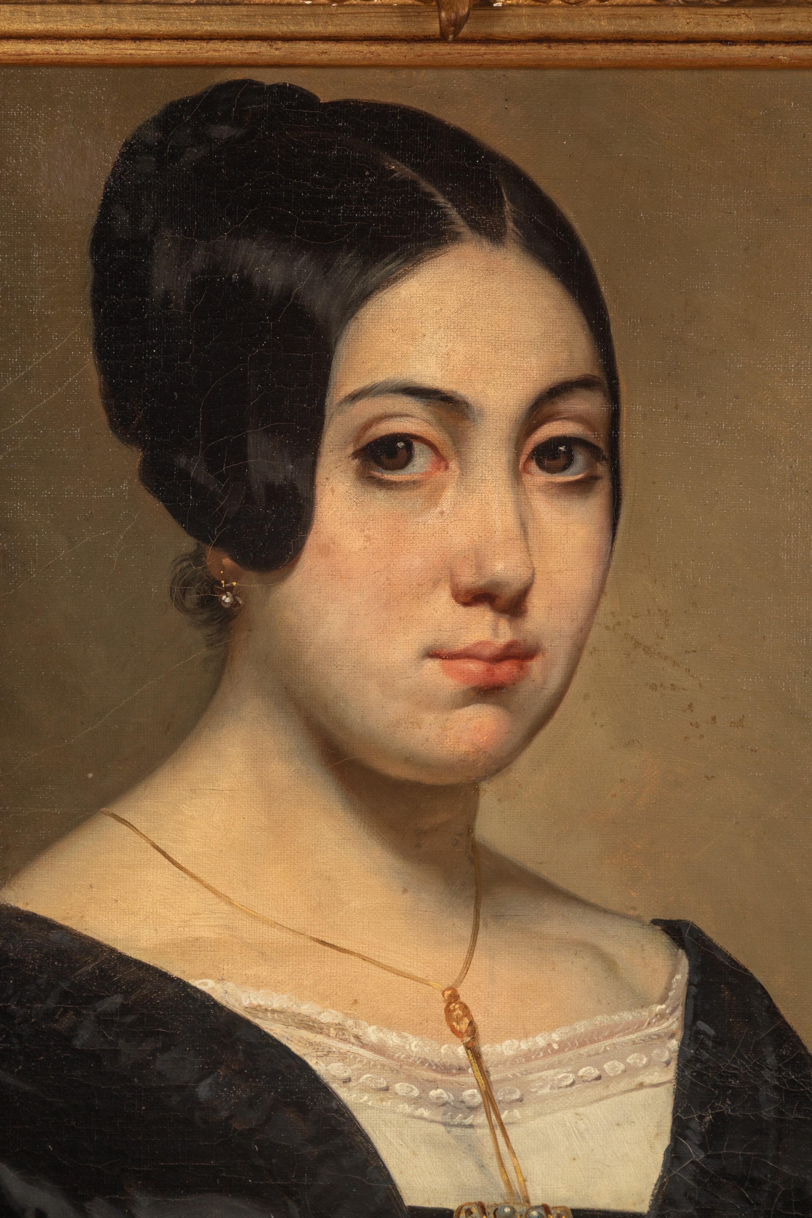 Scuola Europea, Secolo XIX - Ritratto femminile, olio su tela