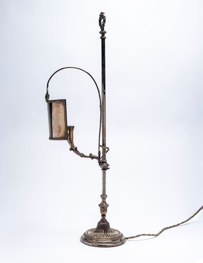 Lampada in argento 925, seconda metà XX secolo