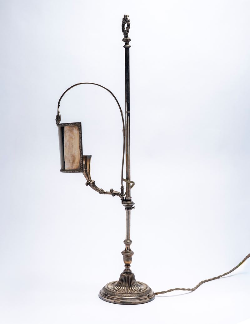 Pampaloni - Lampada in argento 925, seconda metà XX secolo