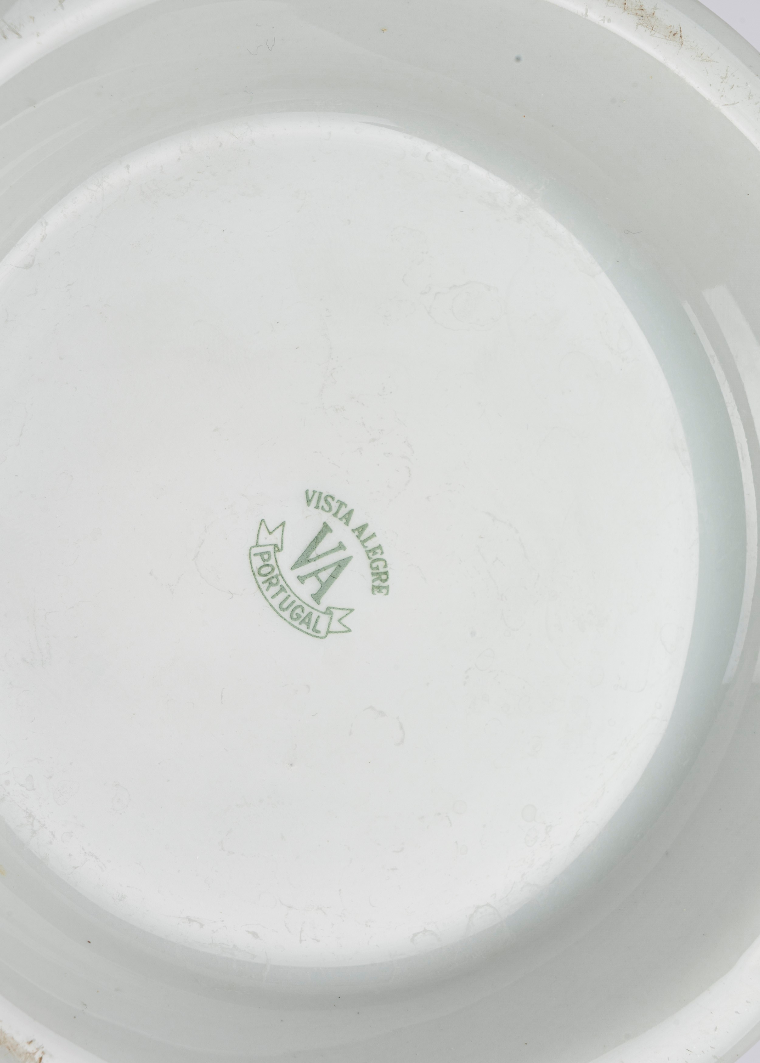Portavasi e vaso decorativi, porcellana policroma e maiolica bianca e blu