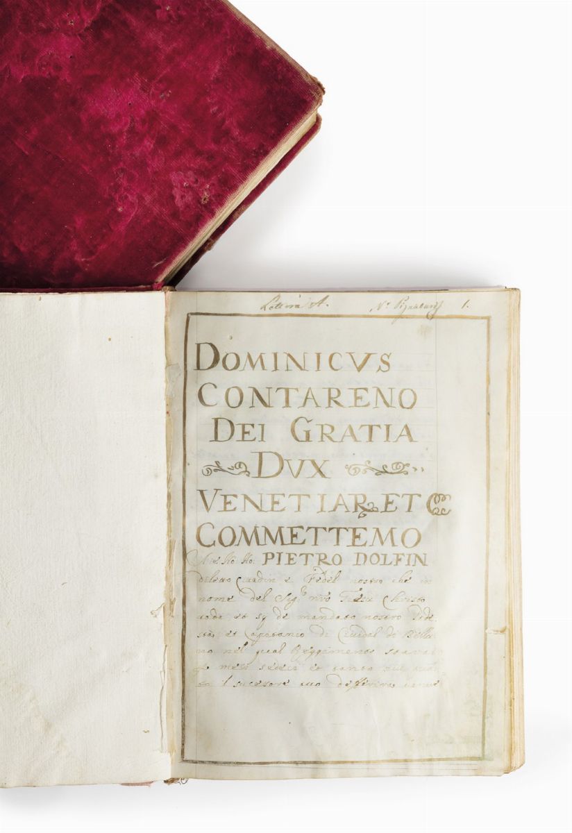 Manoscritto - Venezia - Contarini - Commissioni Ducali