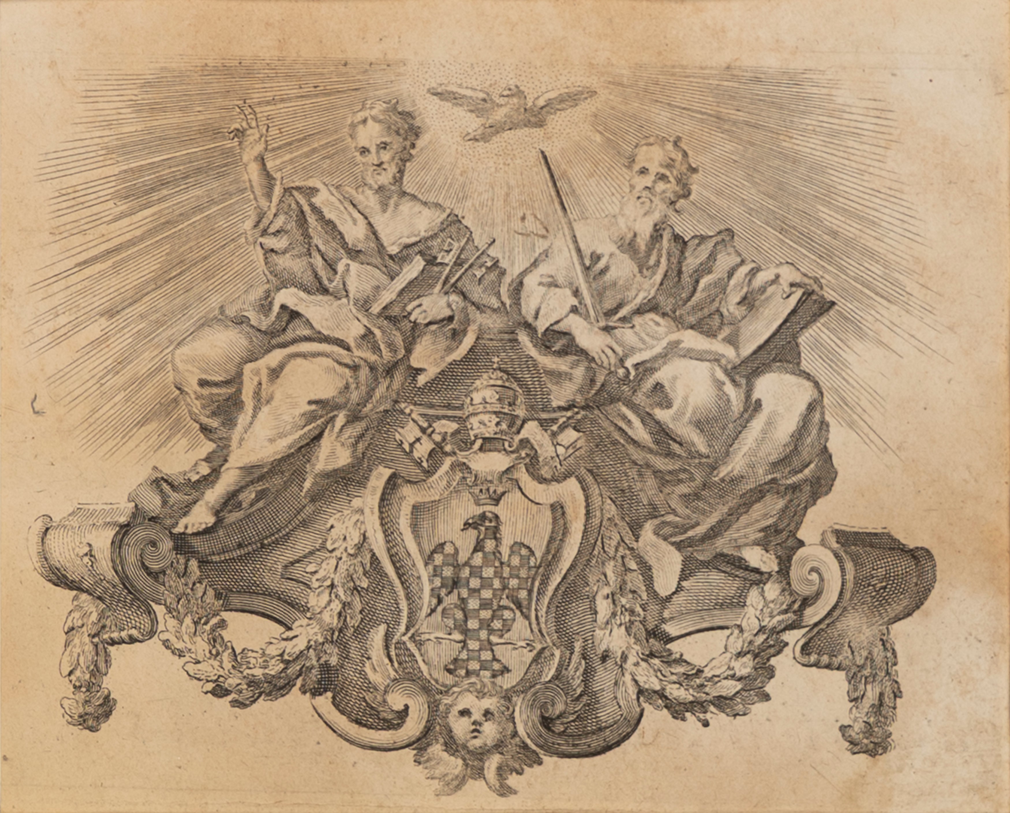 Incisioni, lotto di quattro opere su carta (inc. di epoche diverse), varie misure