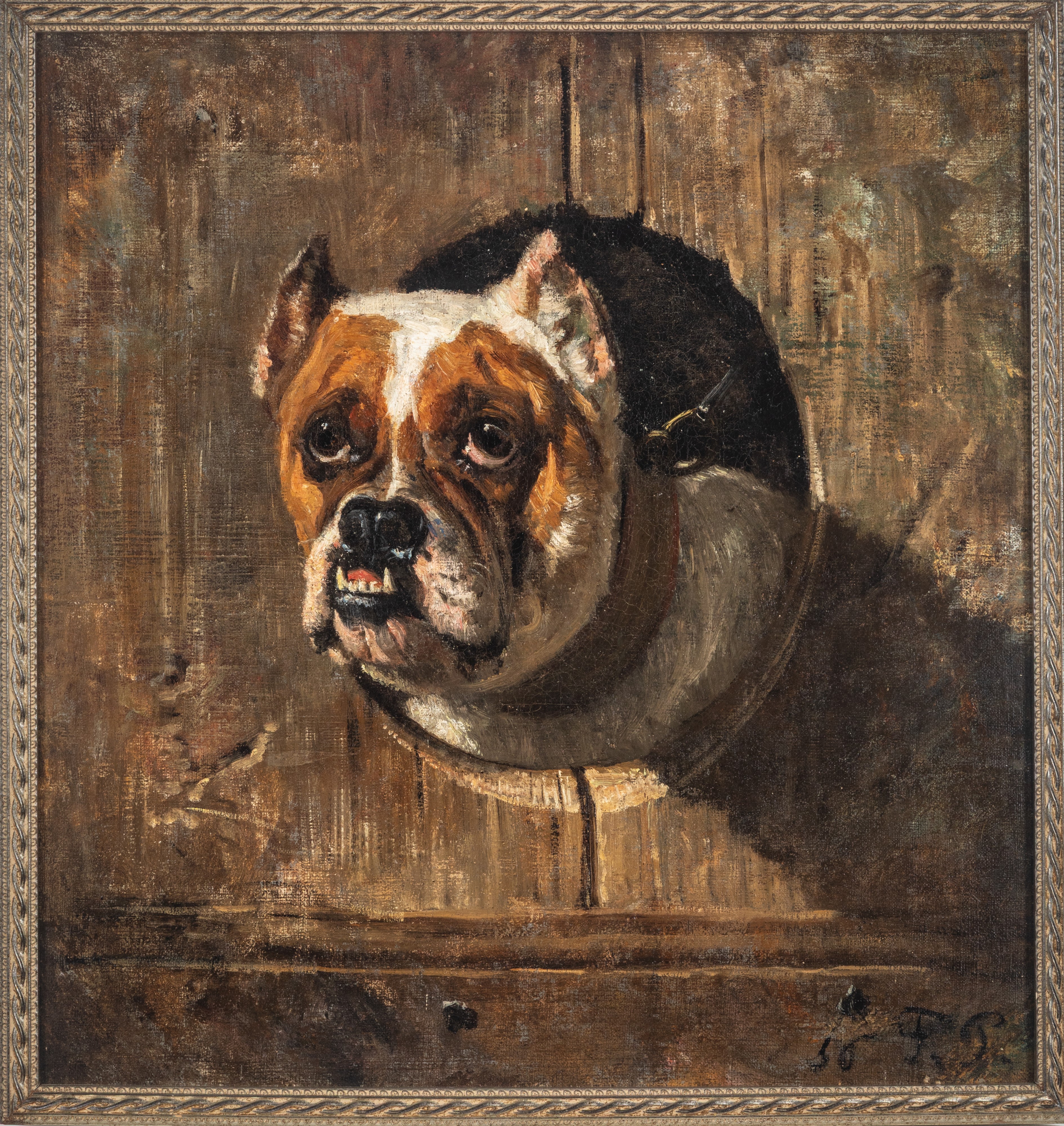 Filippo Palizzi - Mastino da guardia, olio su tela (1856)