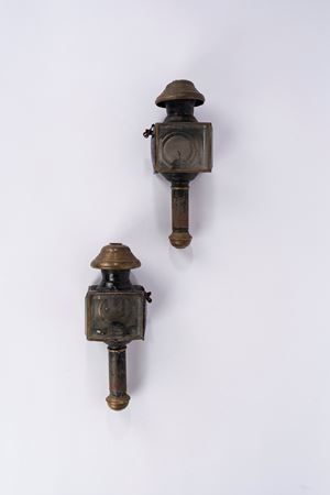Coppia di fanali da carrozza, secolo XIX