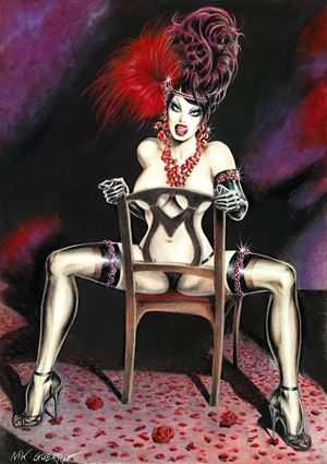 Magenta - Sitting Erotically