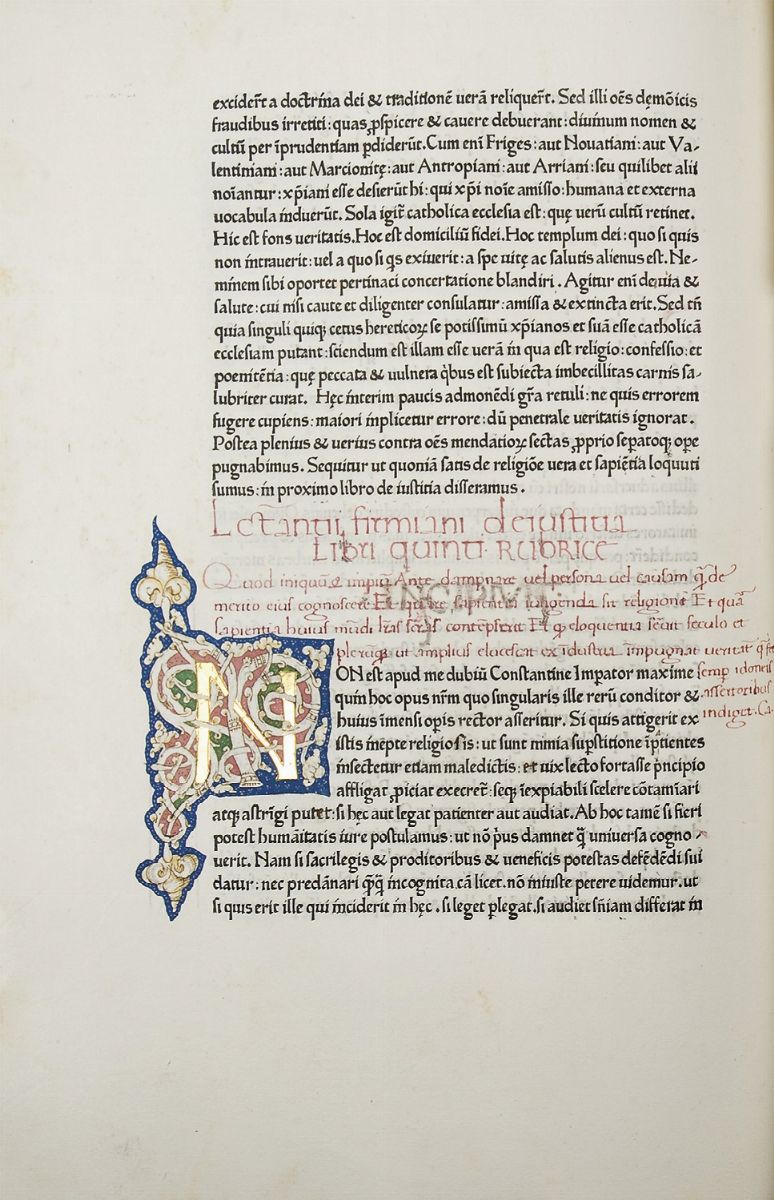 Lactantius, Lucius Coelius Firmianus - Opera