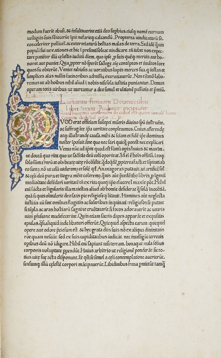 Lactantius, Lucius Coelius Firmianus - Opera