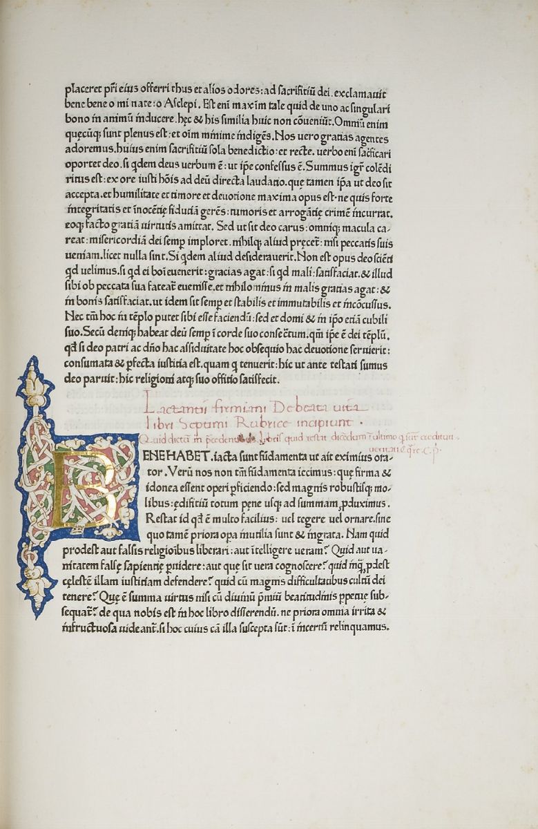 Lactantius, Lucius Coelius Firmianus - Opera