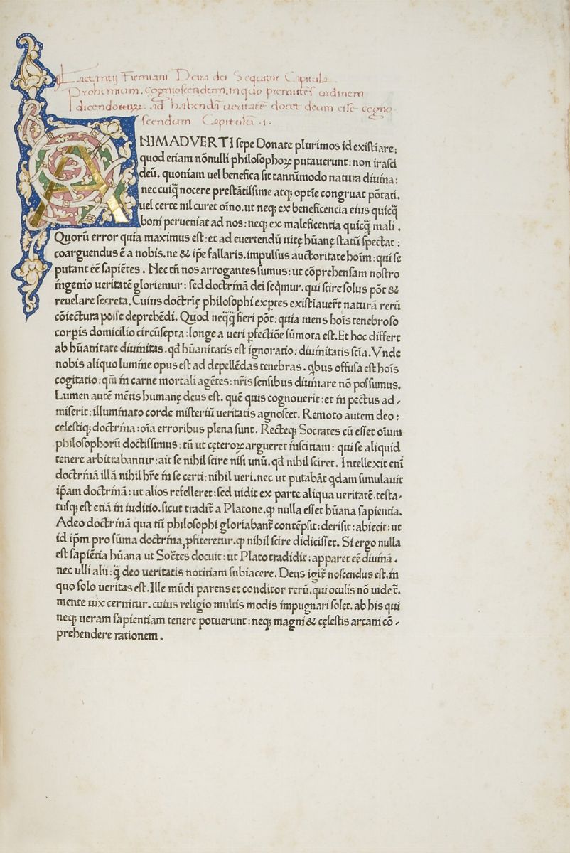 Lactantius, Lucius Coelius Firmianus - Opera