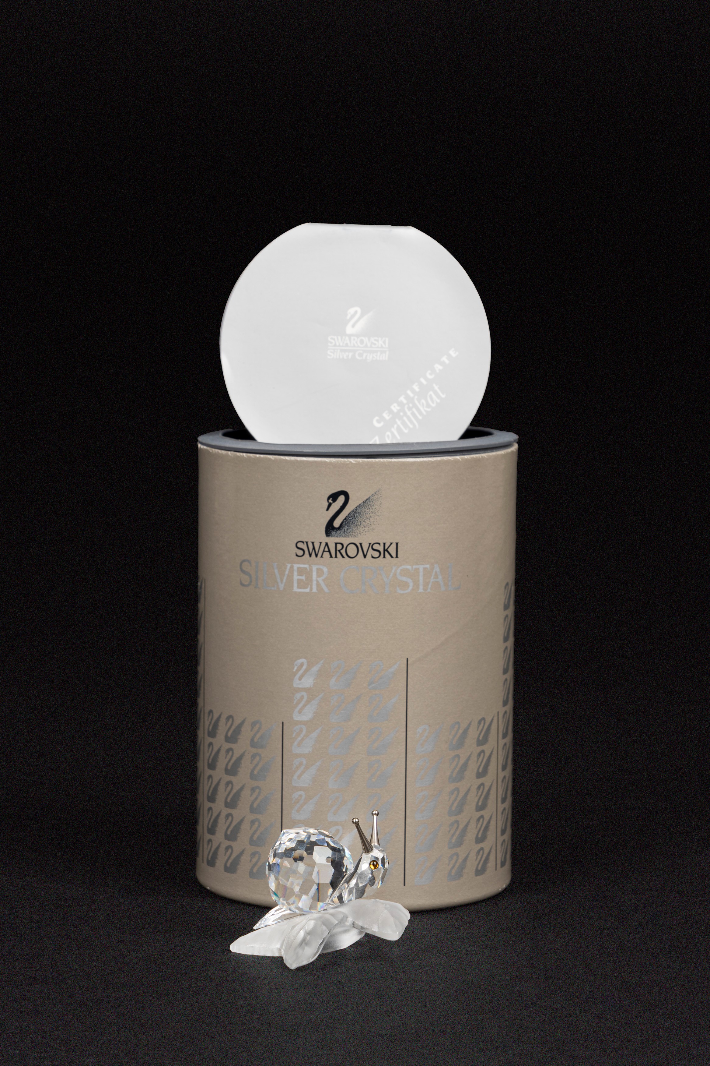Swarovski - Chiocciola su foglia di vite (cristallo, serie “Among Flowers and Foliage”, n. di ser...