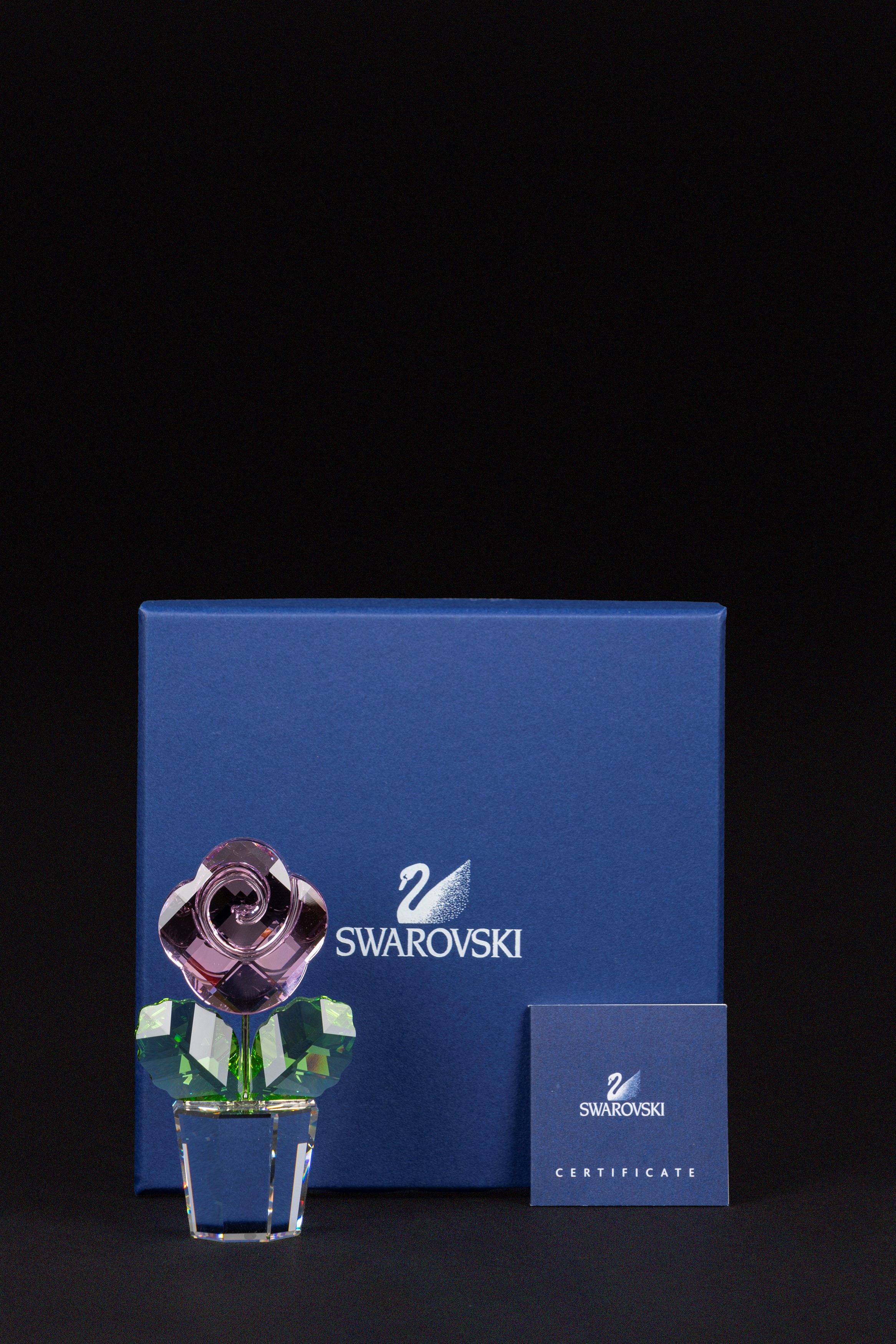 Swarovski - Pink Rose (composizione in cristallo)