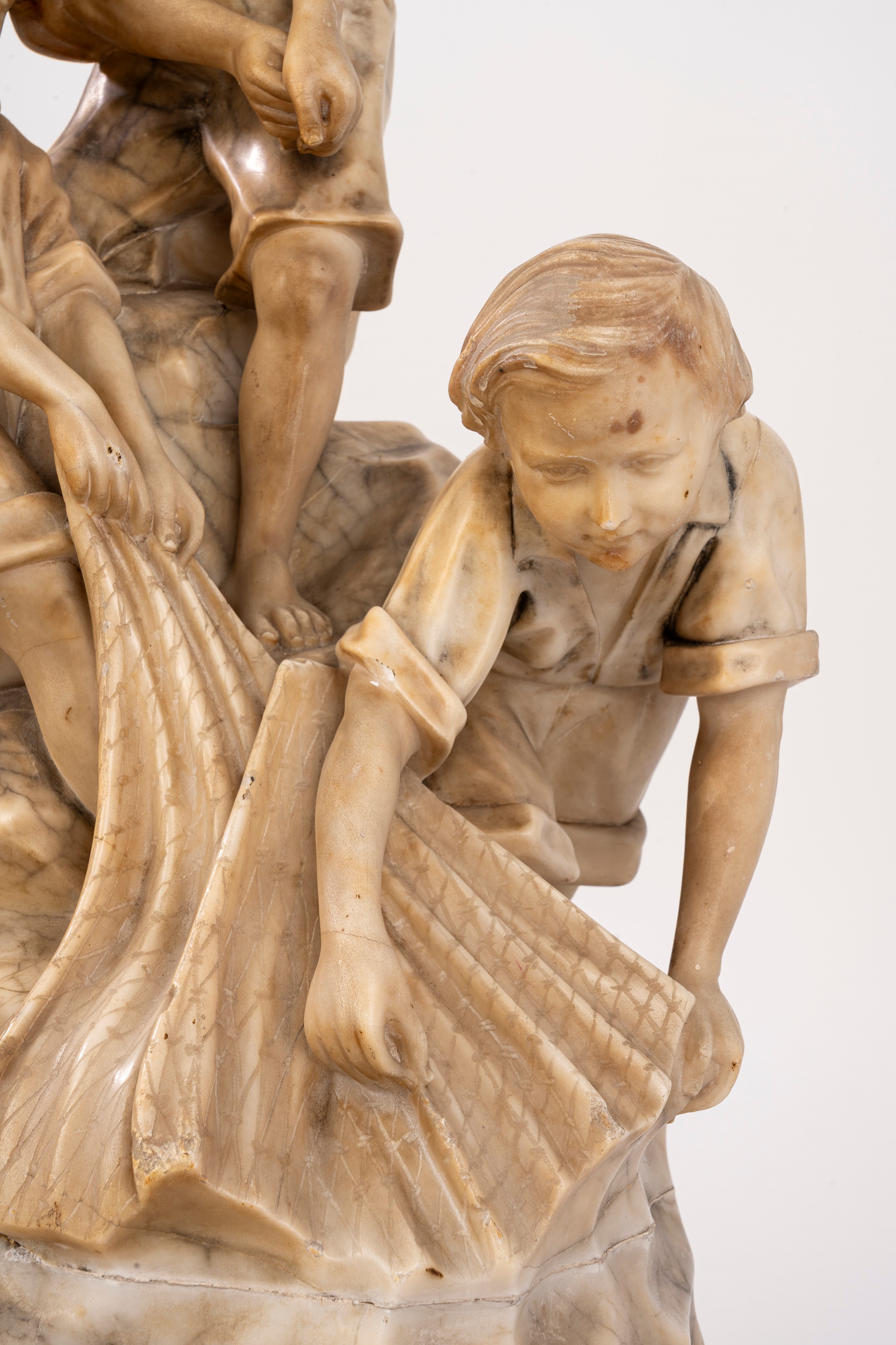 Scuola Napoletana, Secoli XIX - XX - Scultura in marmo, Pescatorelli