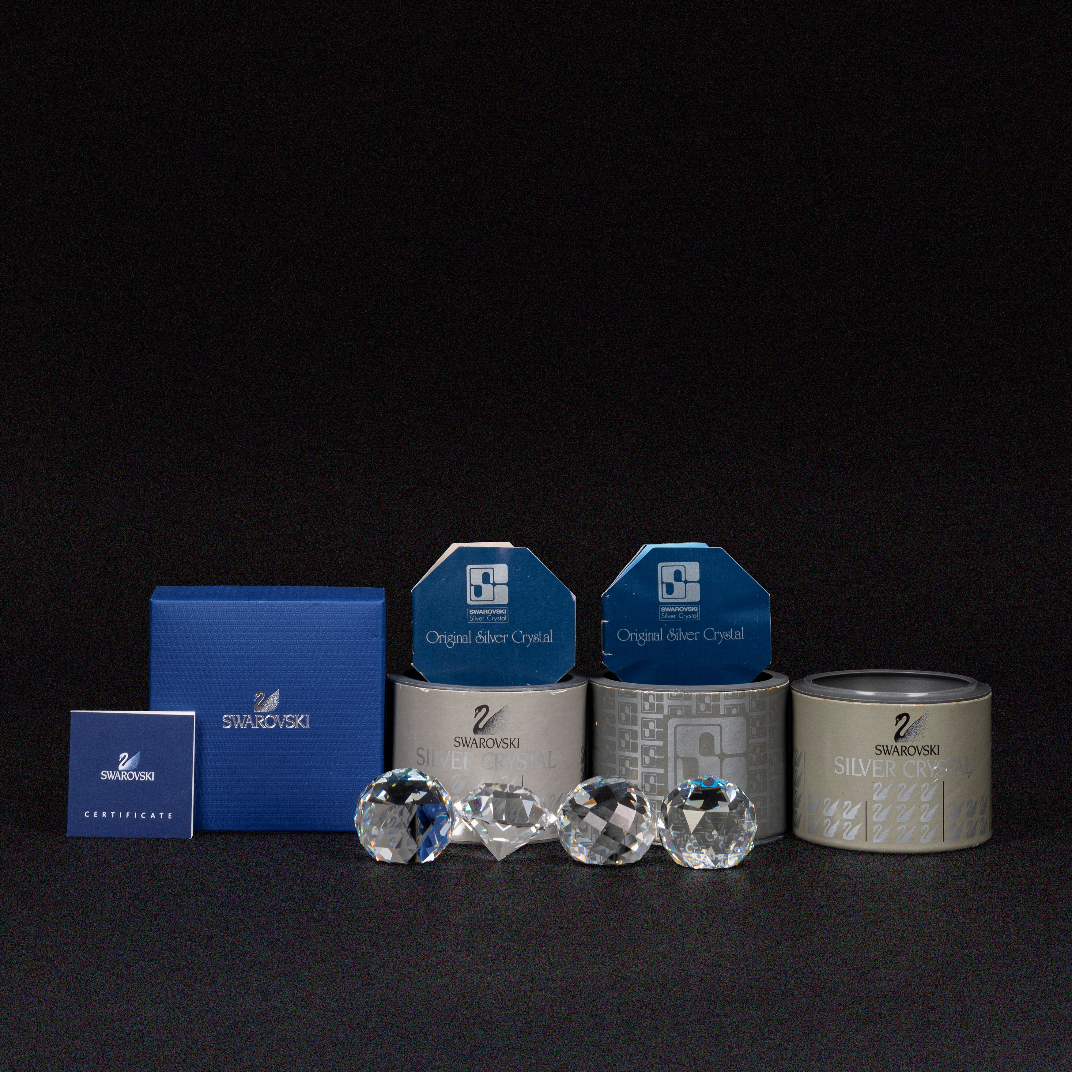 Swarovski - Quattro fermacarte in cristallo
