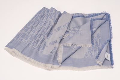 Scialle Dior Oblique in misto cotone e cachemire