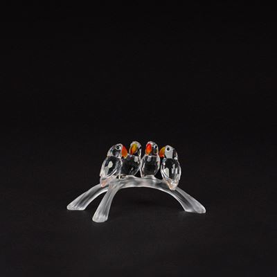 Inseparabili (cristallo Swarovski, “Feathered Beauties” n. 199123)