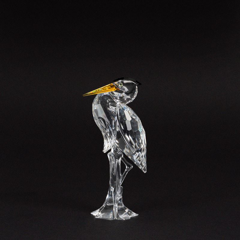 Swarovski - Airone in cristallo della serie “Feathered Friends”
