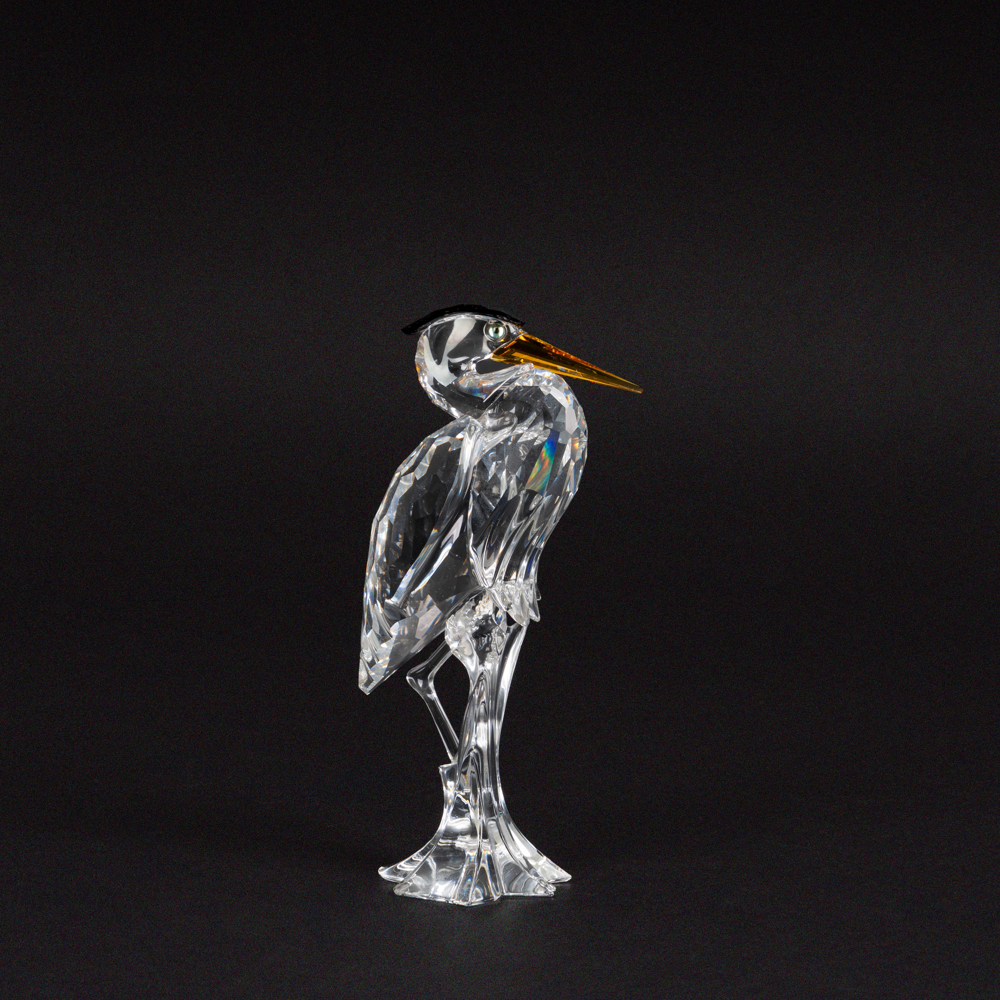 Swarovski - Airone in cristallo della serie “Feathered Friends”