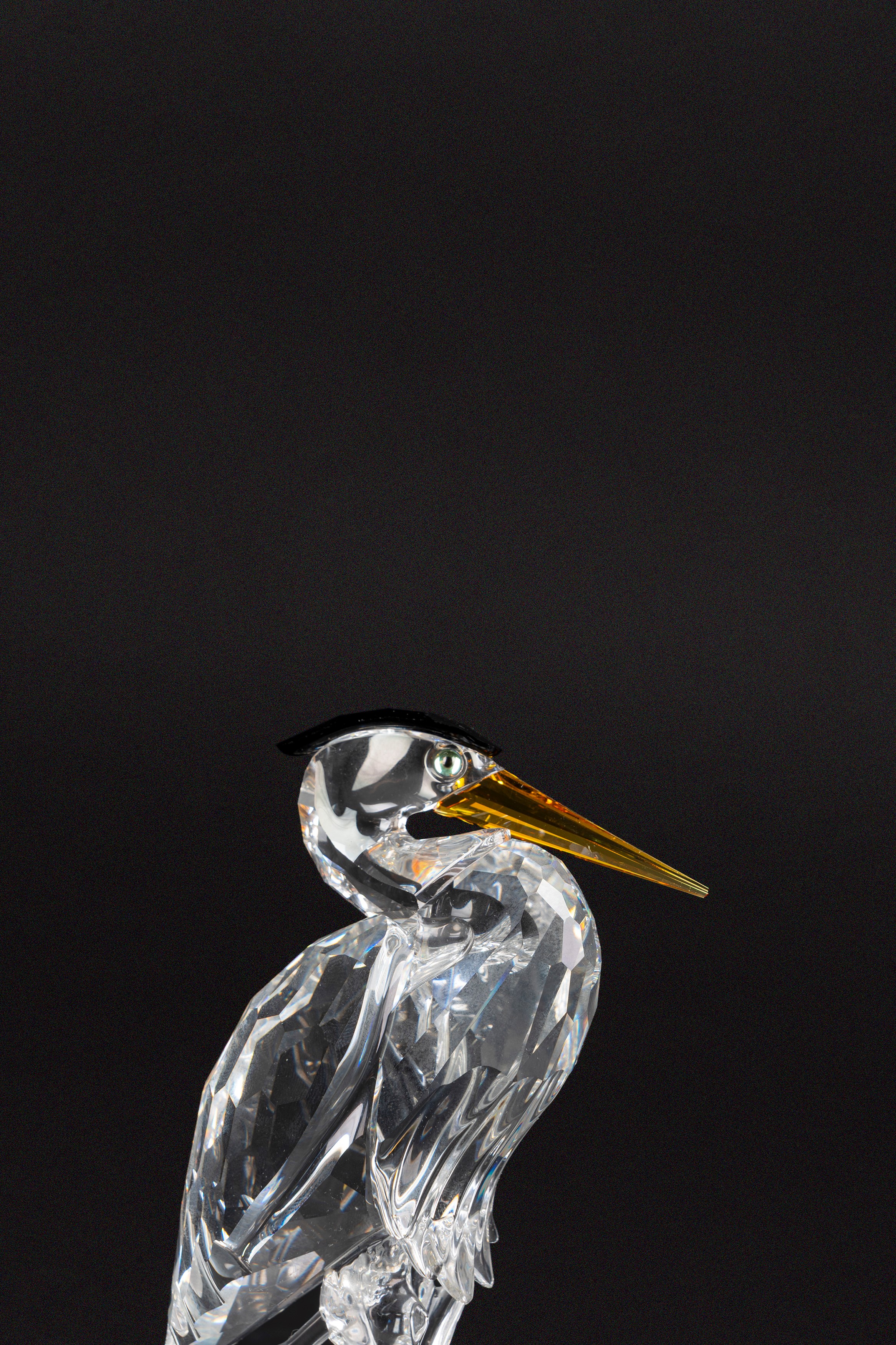 Swarovski - Airone in cristallo della serie “Feathered Friends”