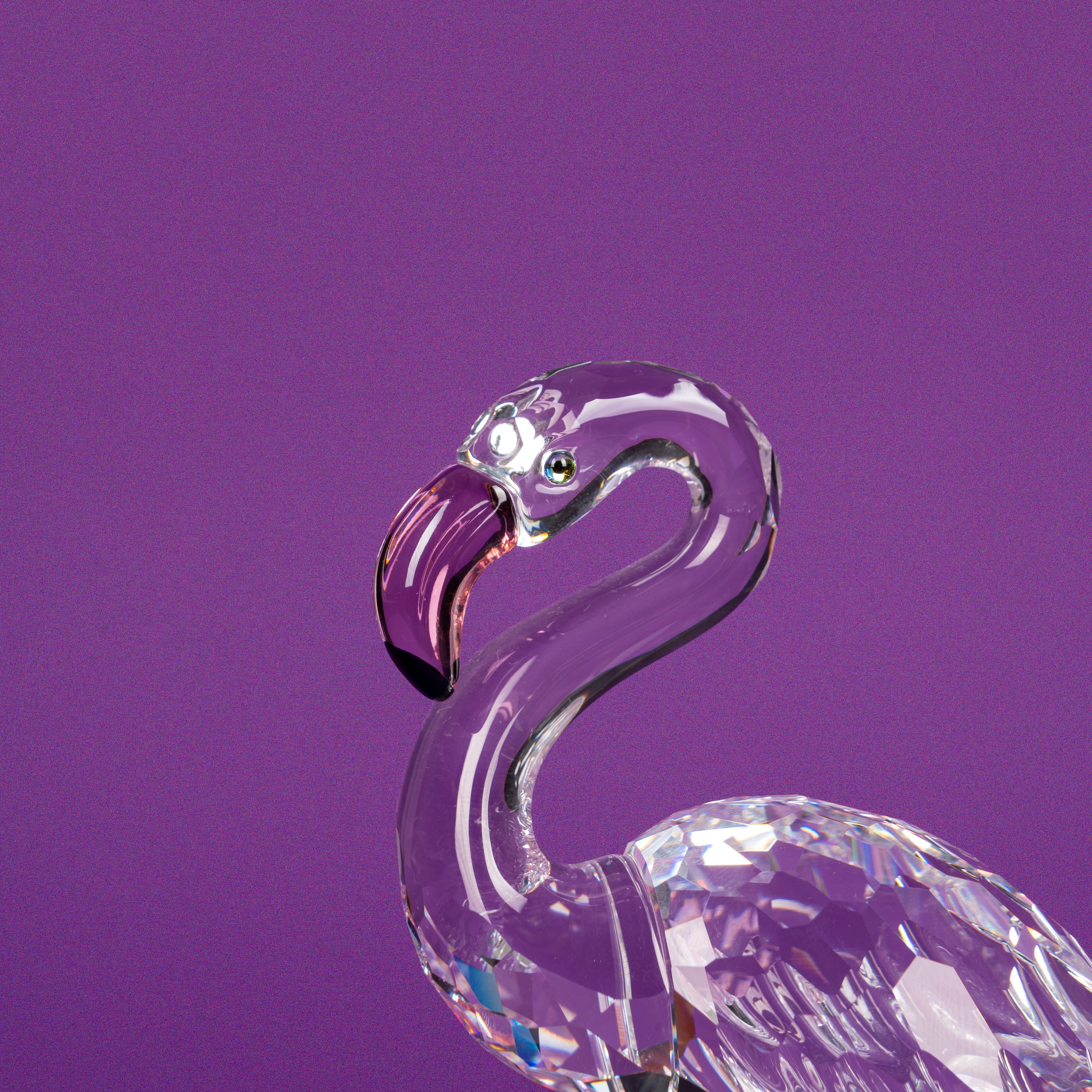 Swarovski - Fenicottero in cristallo della serie «Feathered Beauties»