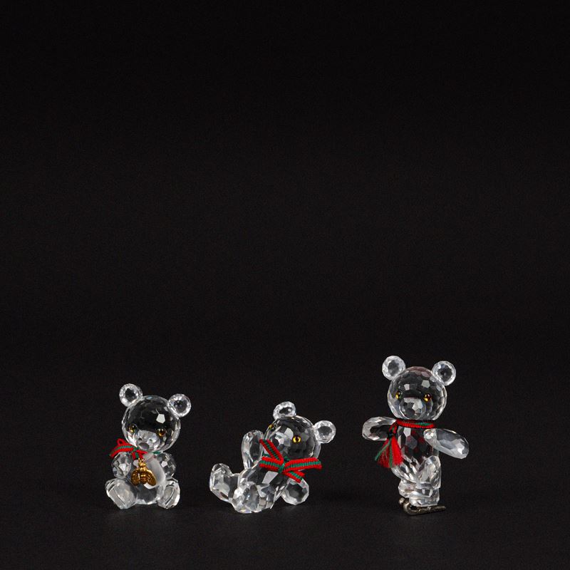 Tre orsetti in cristallo Swarovski “When we were Young”