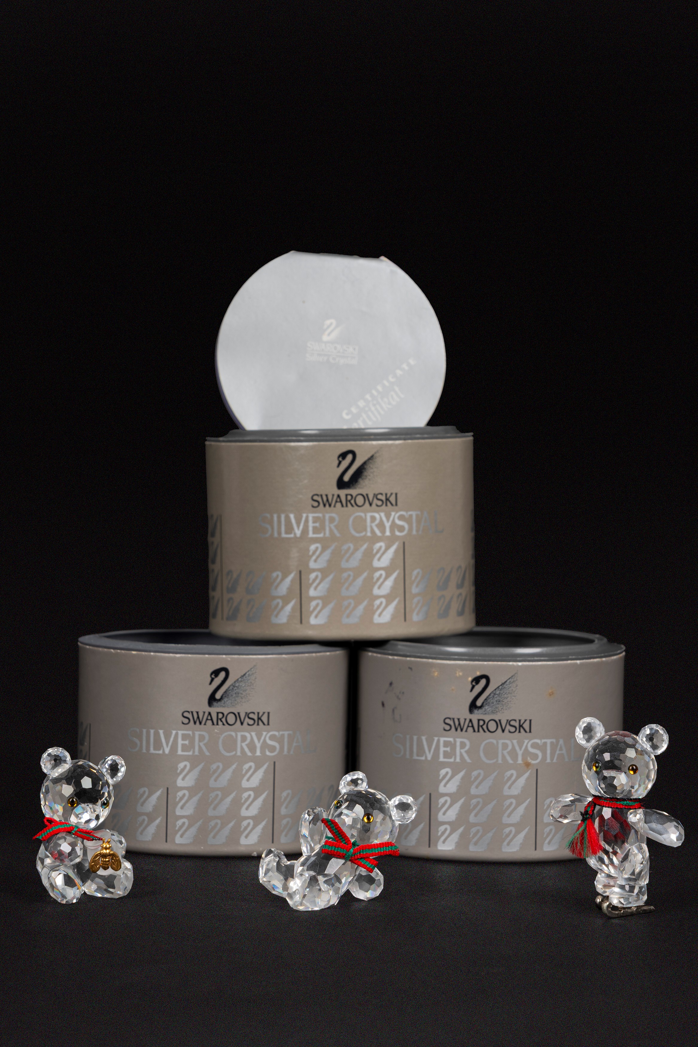 Tre orsetti in cristallo Swarovski “When we were Young”