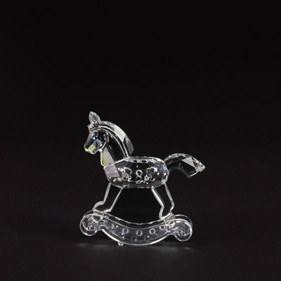 Cavallino a dondolo in cristallo della serie “When we were Young”