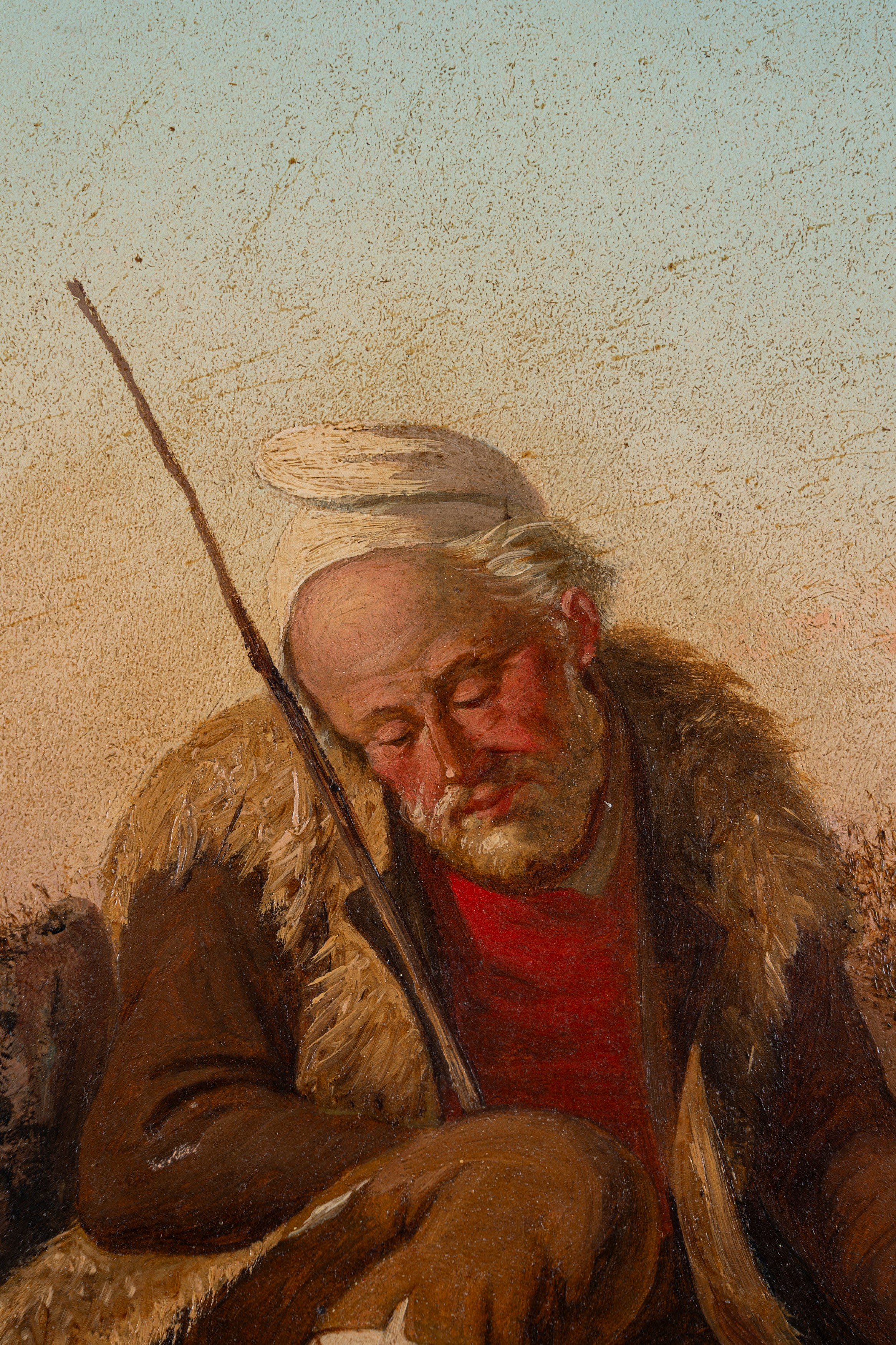 Salvatore Montullo - Costumi popolari napoletani con Pescatori e Pastore con nipotino (coppia di ...