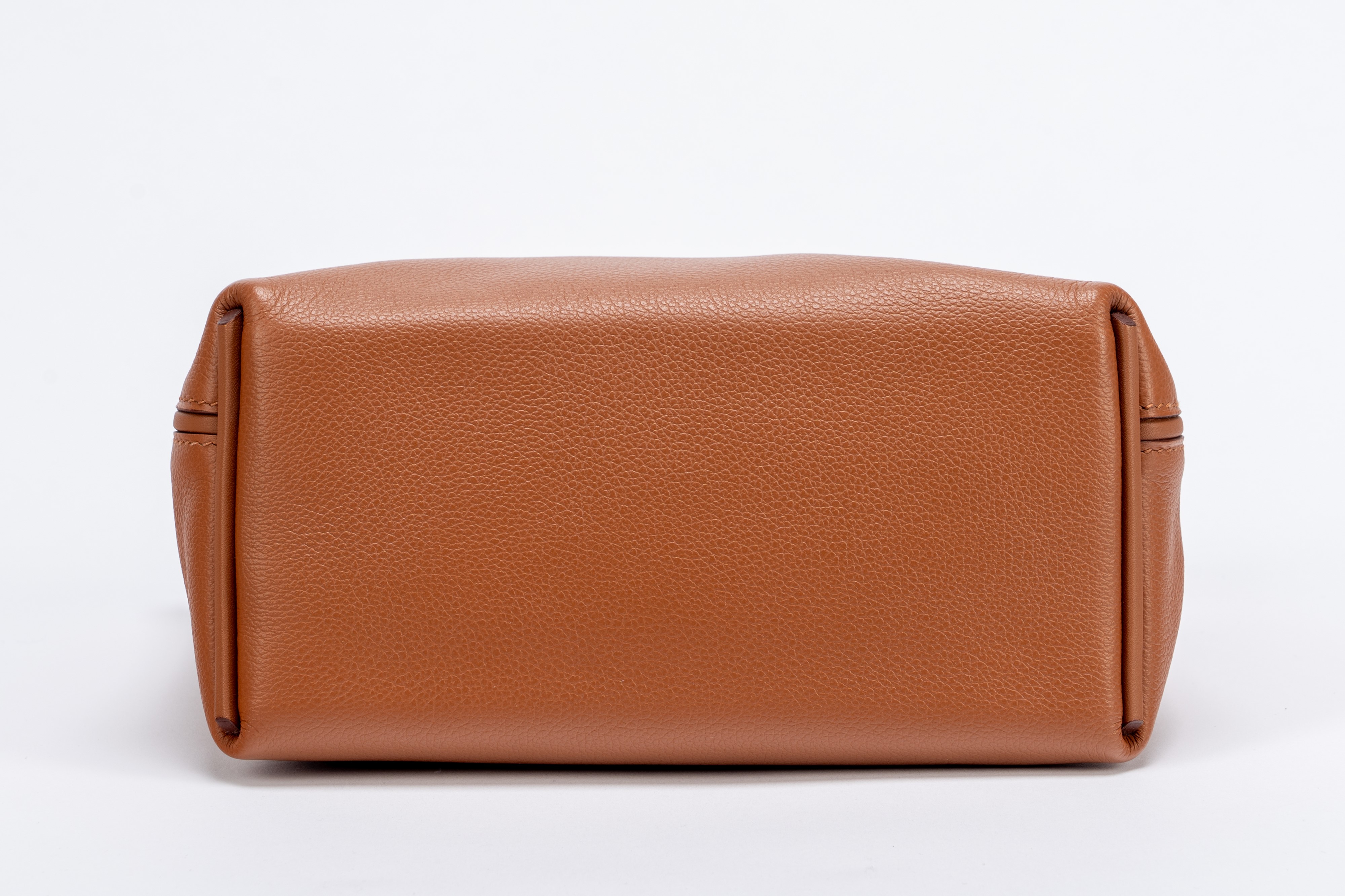 Hermès - Borsa 24/24 mini, in pelle Swift Evercolor Gold
