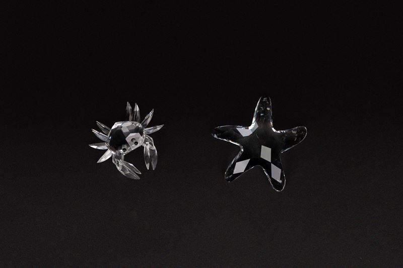 Swarovski - Granchio e stella marina in cristallo