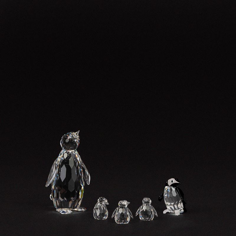 Swarovski - Famiglia di pinguini