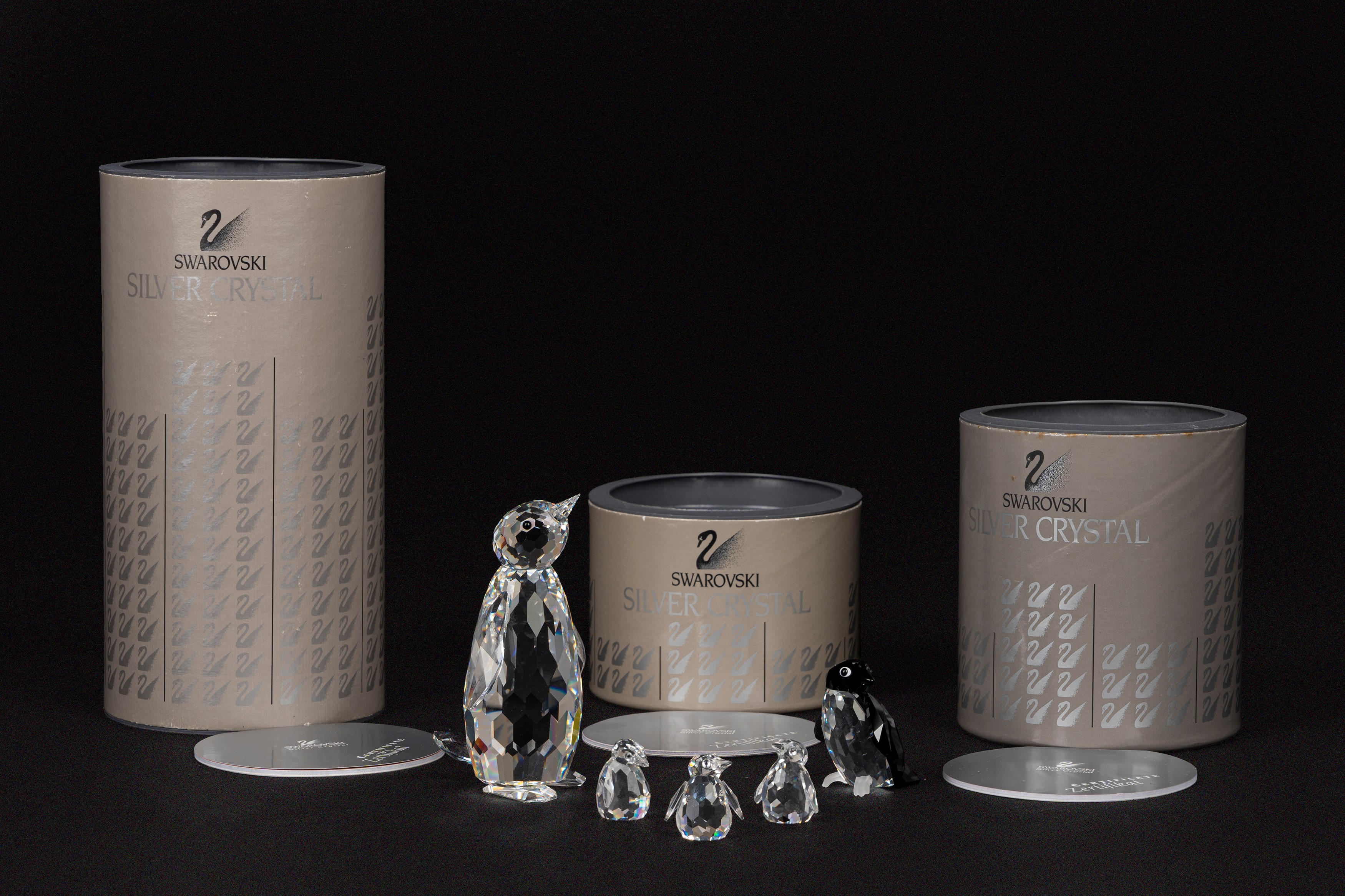 Swarovski - Famiglia di pinguini