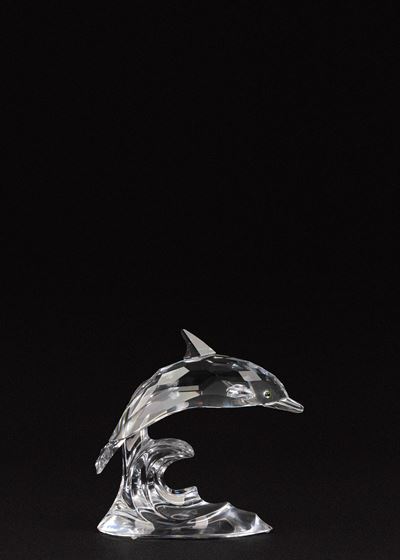 Delfino in cristallo della serie “South Sea grouping/Aquatic Worlds” (n. 190365)