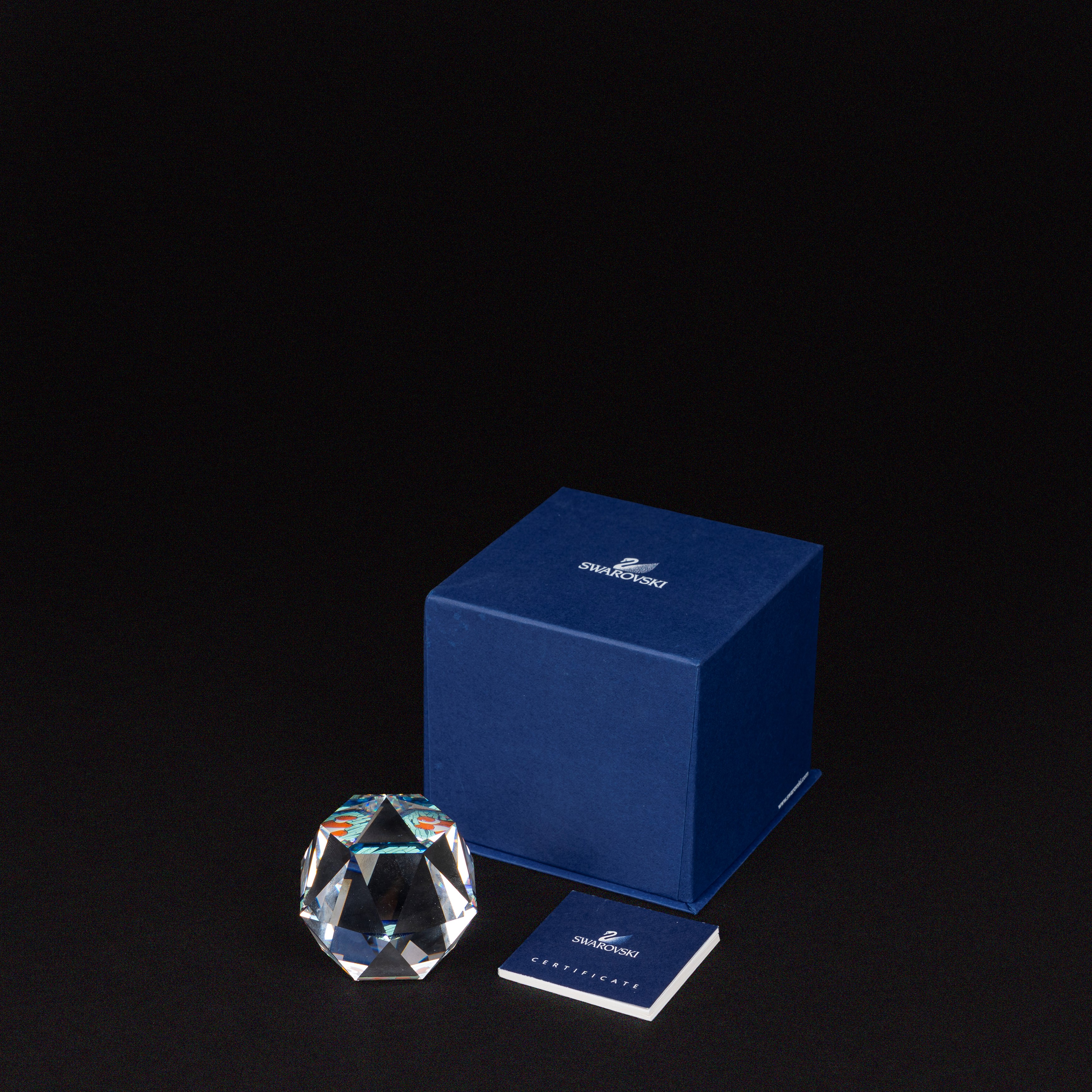 Swarovski - Fermacarte poligonale con pesce pagliaccio
