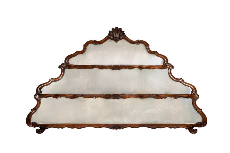 Etagère con specchiera, Veneto, fine secolo XIX