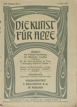 Secessione Tedesca - Arte Italiana    - Die Kunst fur alle 
