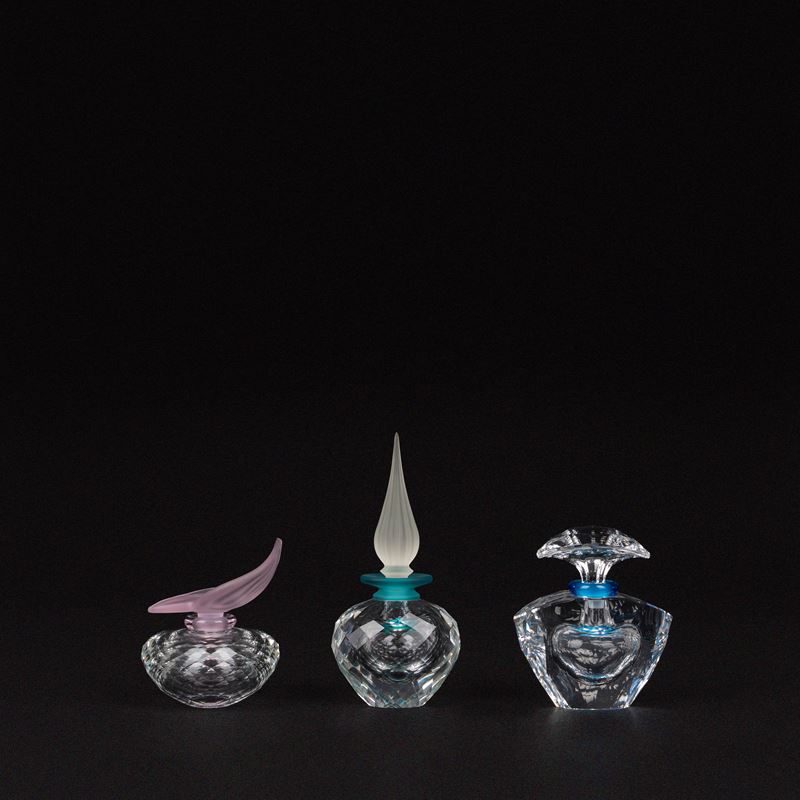 Swarovski - Tre flaconi in cristallo della serie “Exquisite Accents”