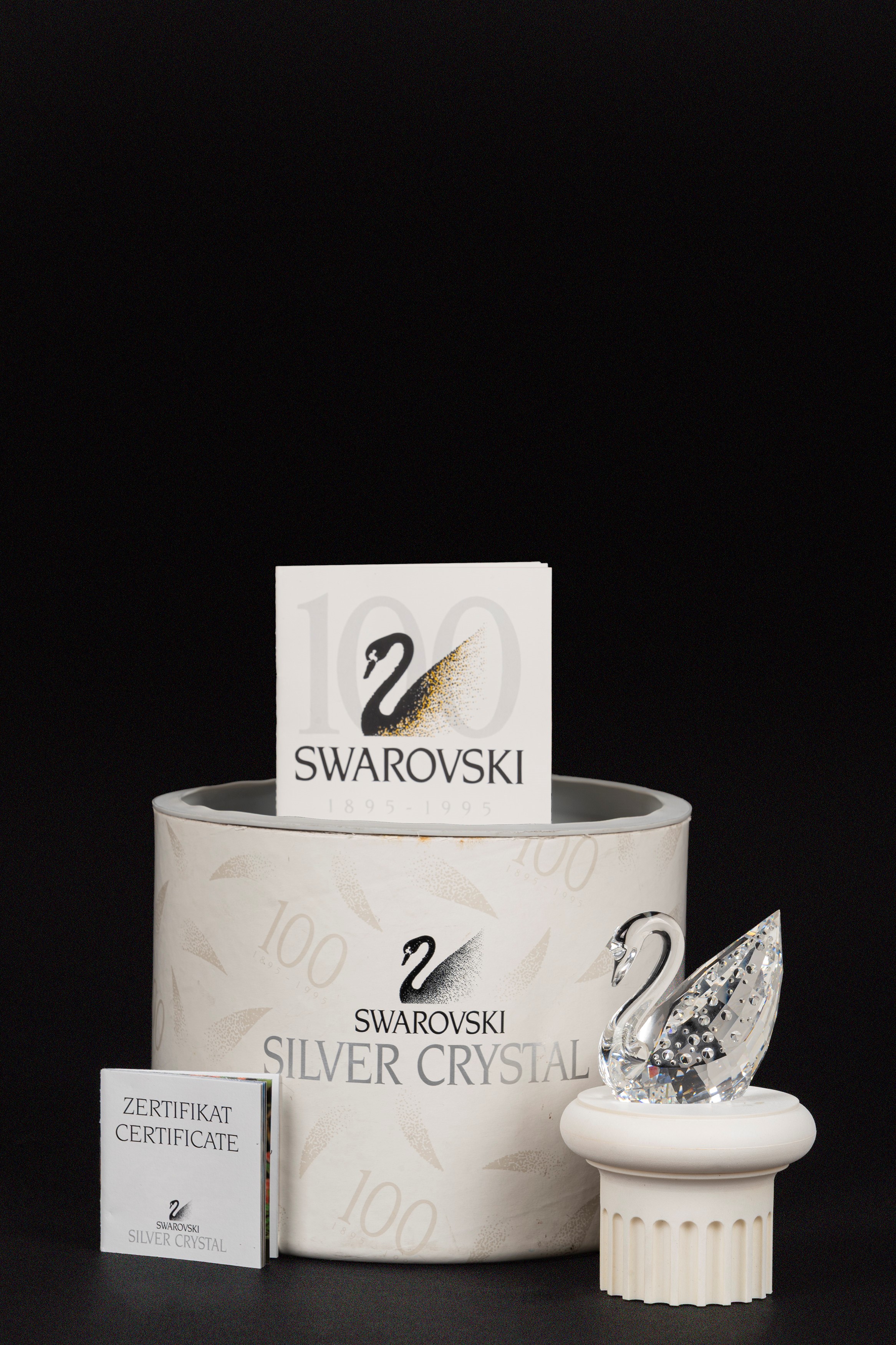 Centenary Swan 1985 (100° anniversario del marchio), in cristallo Swarovski